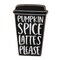 2/Set Pumpkin Spice Fall Sign and Coffee Cup Block Shelf Decor Set